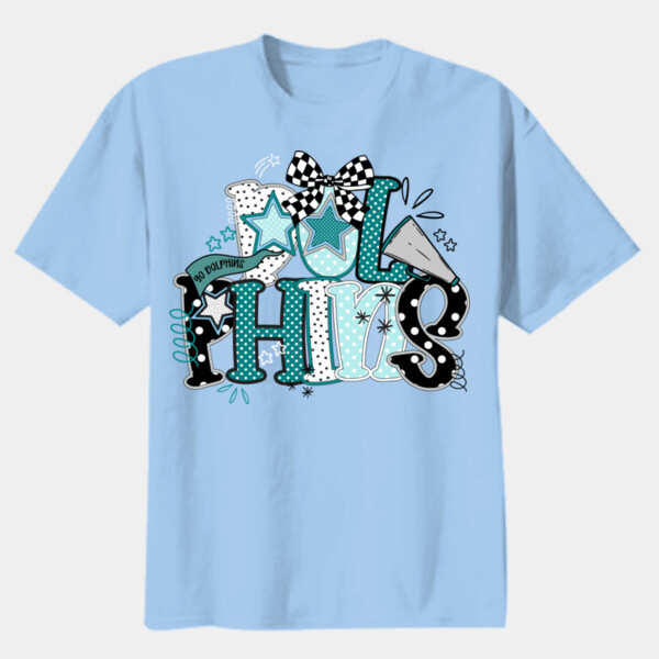 Dolphins Preppy 20A-206 - Youth Heavy Cotton 100% Cotton T Shirt Thumbnail