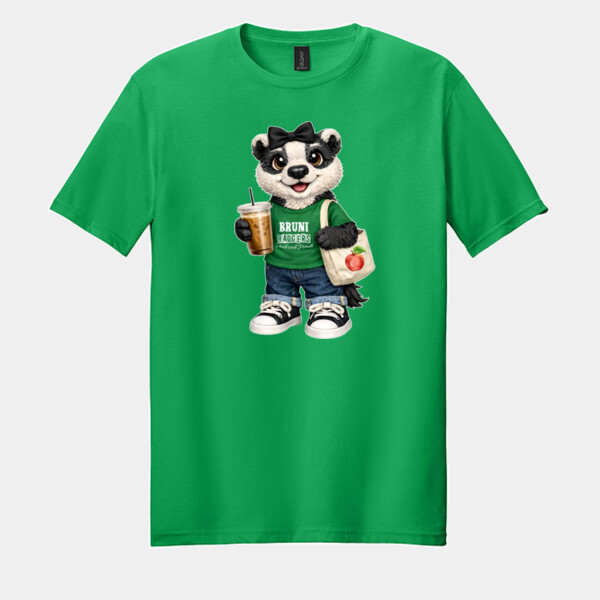 Bruni Badgers Mascot 02-200 - Adult Softstyle ® T Shirt Thumbnail