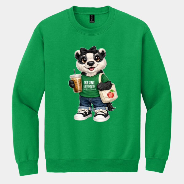 Bruni Badgers Mascot 02-200 - Heavy Blend Crewneck Sweatshirt Thumbnail