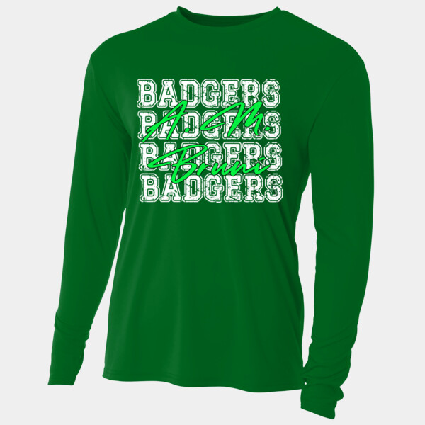 Bruni Badgers 4X 02-202 - Adult Cooling Performance Long Sleeve Tee Thumbnail
