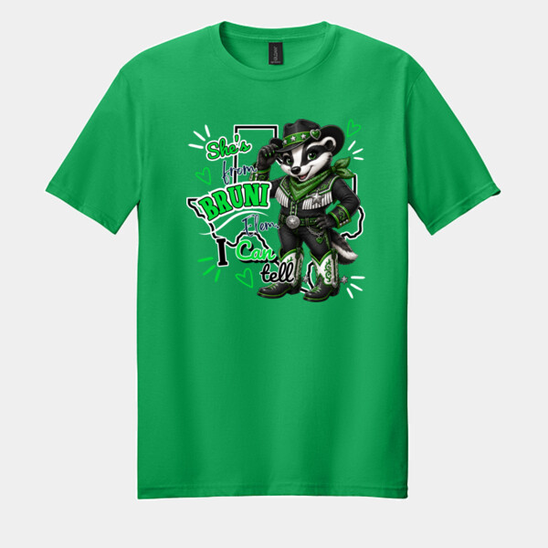 She's From Bruni, I Can Tell 02-203 - Adult Softstyle ® T Shirt Thumbnail