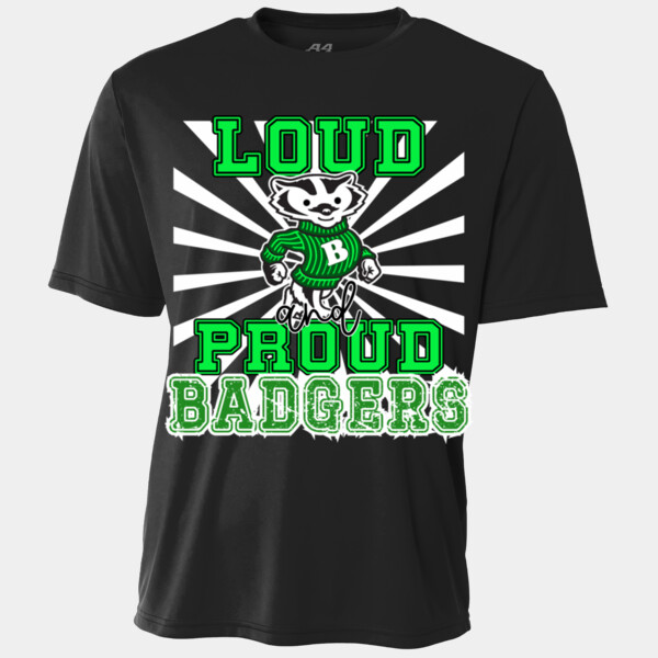 Loud and Proud Badgers 20-900 - Youth Cooling Performance Short Sleeve Tee Thumbnail