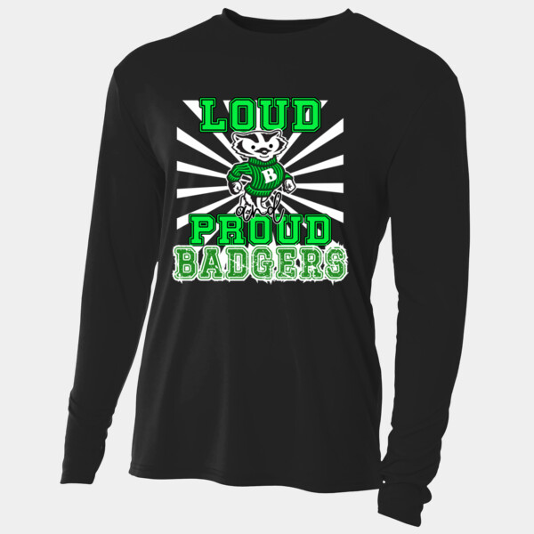 Loud and Proud Badgers 20-900 - Adult Cooling Performance Long Sleeve Tee Thumbnail