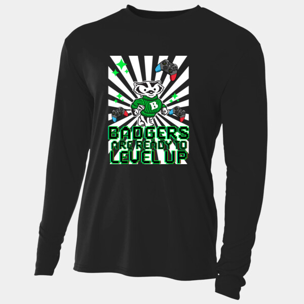 Level Up Badgers 20-901 - Adult Cooling Performance Long Sleeve Tee Thumbnail