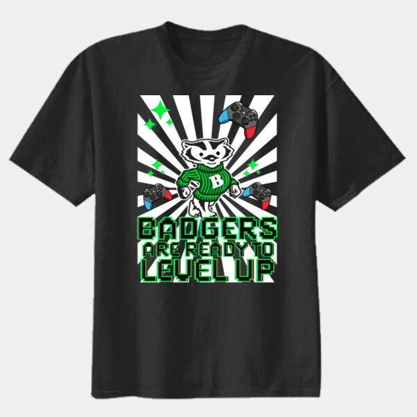 Level Up Badgers 20-901 - Youth Heavy Cotton 100% Cotton T Shirt Thumbnail