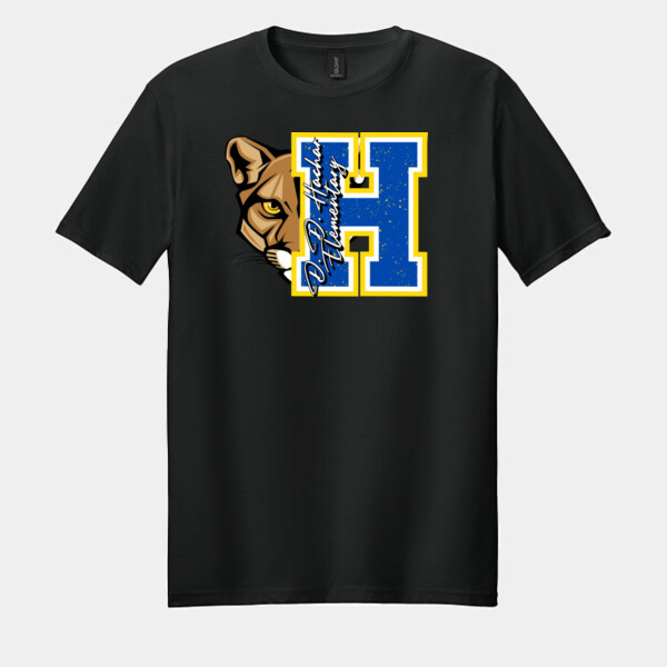 D.D. Hachar Elementary Cougar  02-400 - Adult Softstyle ® T Shirt Thumbnail