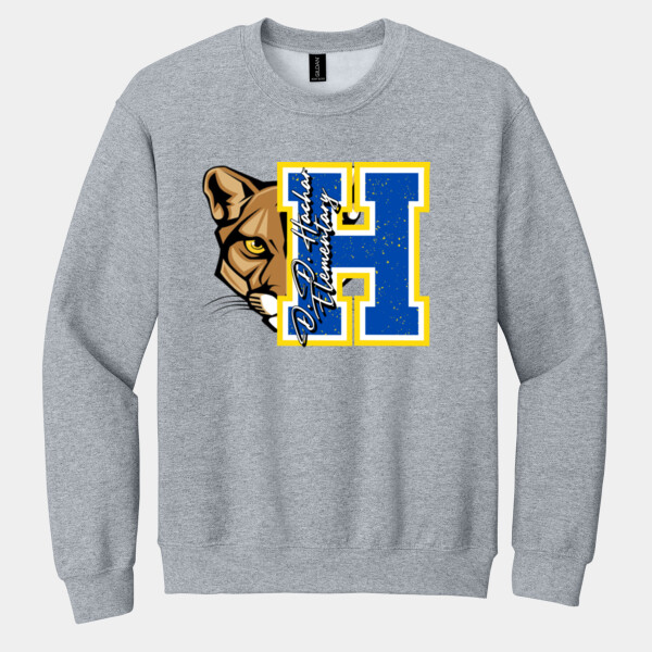 D.D. Hachar Elementary Cougar  02-400 - Heavy Blend Crewneck Sweatshirt Thumbnail