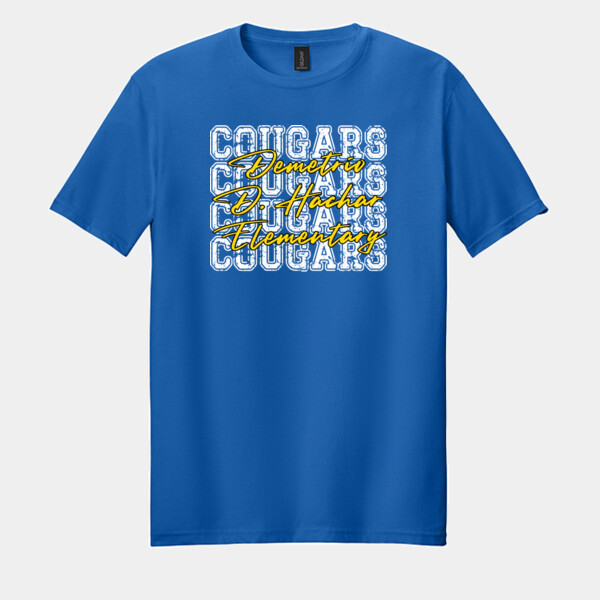 Cougars 4X 02-404 - Adult Softstyle ® T Shirt Thumbnail