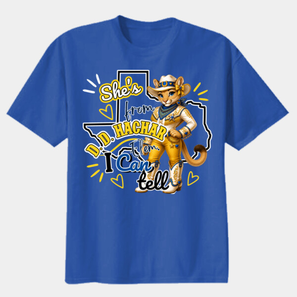 She's from D. D. Hachar Elem. I Can Tell 02-405 - Youth Heavy Cotton 100% Cotton T Shirt Thumbnail