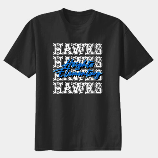 Heights Elementary Hawks 4X 02-701 - Youth Heavy Cotton 100% Cotton T Shirt Thumbnail