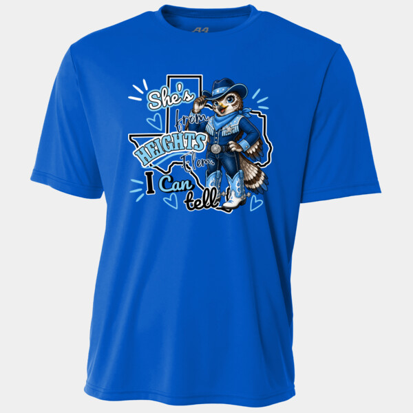 She's from Heights Elem. I Can Tell 02-702 - Adult Cooling Performance Short Sleeve Tee Thumbnail