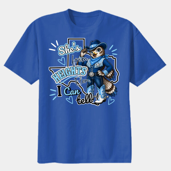 She's from Heights Elem. I Can Tell 02-702 - Youth Heavy Cotton 100% Cotton T Shirt Thumbnail
