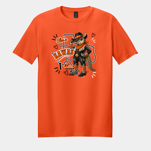 She's from Kawas Elem. I Can Tell 03-002 - Adult Softstyle ® T Shirt Thumbnail