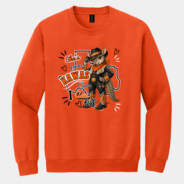 She's from Kawas Elem. I Can Tell 03-002 - Heavy Blend Crewneck Sweatshirt Thumbnail