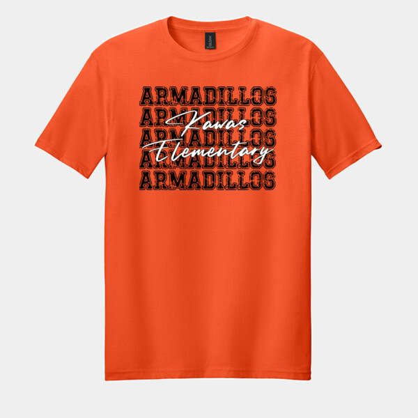 Kawas Elementary Armadillos 03-004 - Adult Softstyle ® T Shirt Thumbnail