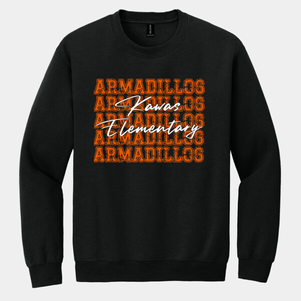 Kawas Elementary Armadillos 03-005 - Heavy Blend Crewneck Sweatshirt Thumbnail