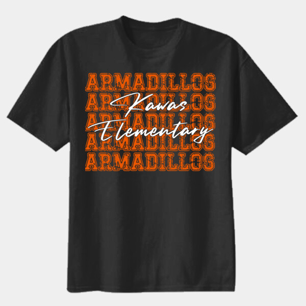 Kawas Elementary Armadillos 03-005 - Youth Heavy Cotton 100% Cotton T Shirt Thumbnail