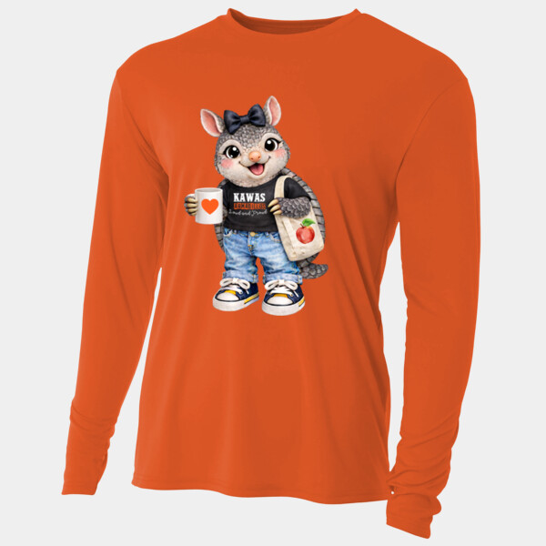 Kawas Armadillo Mascot 03-006 - Adult Cooling Performance Long Sleeve Tee Thumbnail