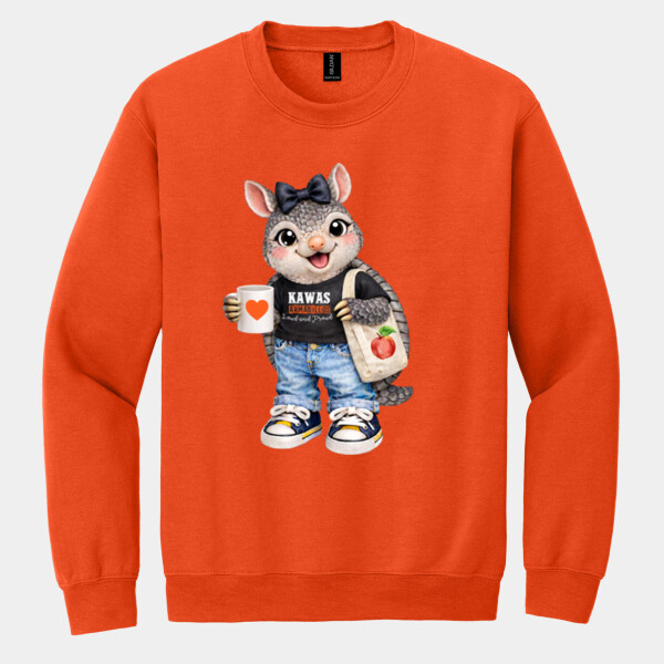 Kawas Armadillo Mascot 03-006 - Heavy Blend Crewneck Sweatshirt Thumbnail