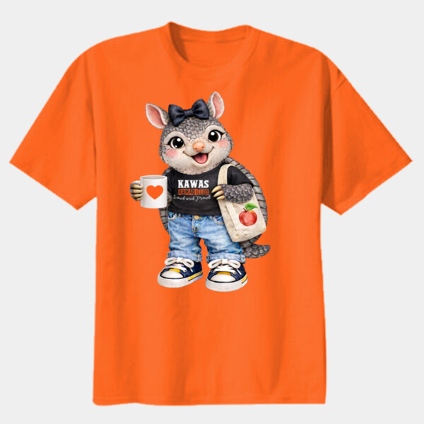 Kawas Armadillo Mascot 03-006 - Youth Heavy Cotton 100% Cotton T Shirt Thumbnail
