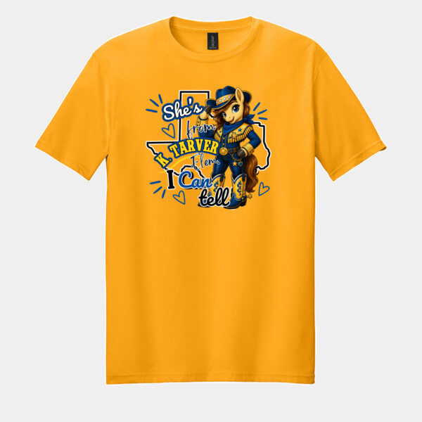 She's from K. Tarver Elem. I Can Tell 03-303 - Adult Softstyle ® T Shirt Thumbnail