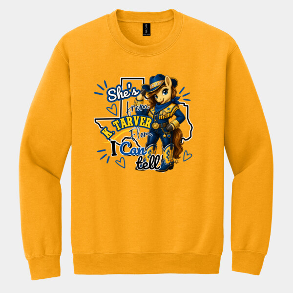 She's from K. Tarver Elem. I Can Tell 03-303 - Heavy Blend Crewneck Sweatshirt Thumbnail