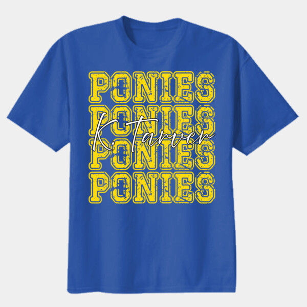 Ponies 4X 20A-002 - Youth Heavy Cotton 100% Cotton T Shirt Thumbnail