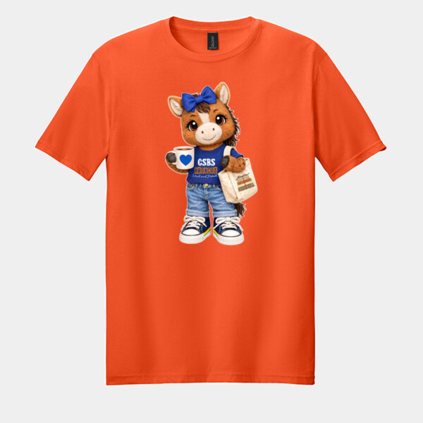 Bronco Mascot 05A-103 - Adult Softstyle ® T Shirt Thumbnail