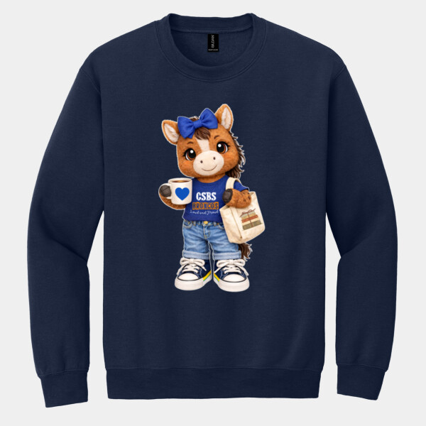 Bronco Mascot 05A-103 - Heavy Blend Crewneck Sweatshirt Thumbnail