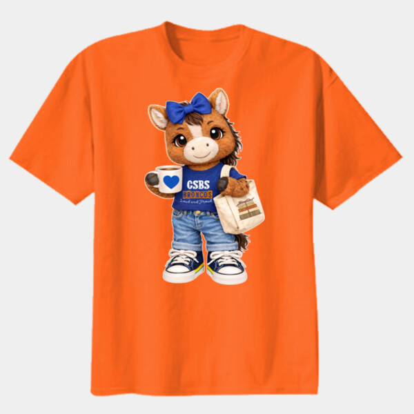 Bronco Mascot 05A-103 - Youth Heavy Cotton 100% Cotton T Shirt Thumbnail