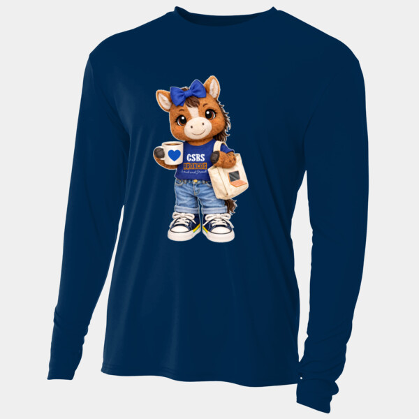 Bronco Mascot 05A-104 - Adult Cooling Performance Long Sleeve Tee Thumbnail