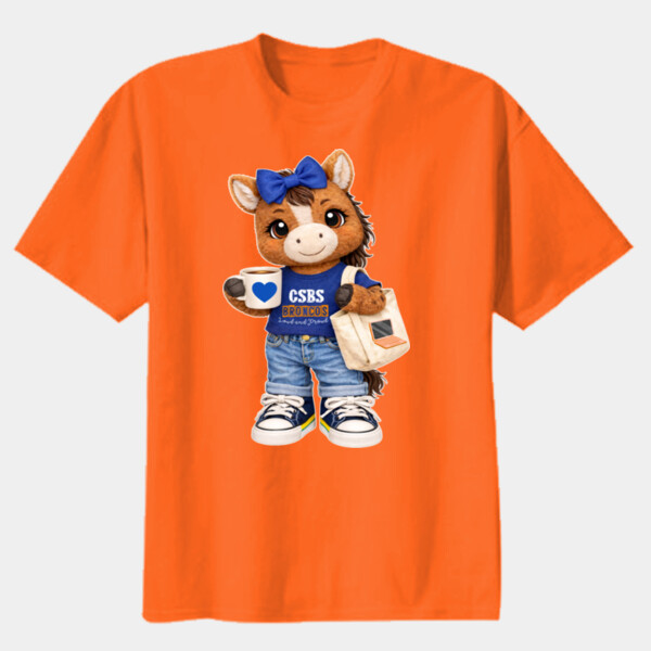 Bronco Mascot 05A-104 - Youth Heavy Cotton 100% Cotton T Shirt Thumbnail