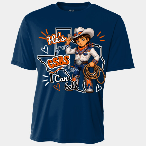 He's from CSBS I Can Tell 05A-107 - Youth Cooling Performance Short Sleeve Tee Thumbnail