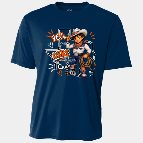 He's from CSBS I Can Tell 05A-107 - Adult Cooling Performance Short Sleeve Tee Thumbnail
