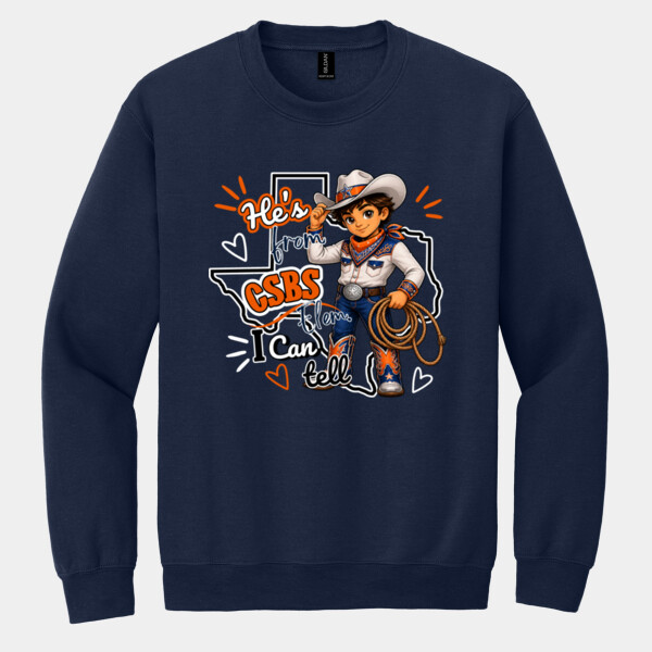 He's from CSBS I Can Tell 05A-107 - Heavy Blend Crewneck Sweatshirt Thumbnail