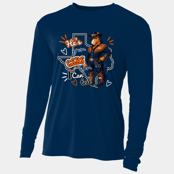 He's from CSBS I Can Tell 05A-108 - Adult Cooling Performance Long Sleeve Tee Thumbnail
