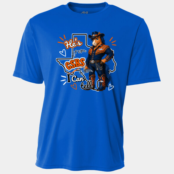 He's from CSBS I Can Tell 05A-108 - Adult Cooling Performance Short Sleeve Tee Thumbnail