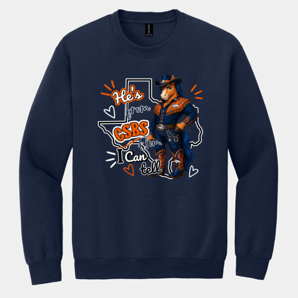 He's from CSBS I Can Tell 05A-108 - Heavy Blend Crewneck Sweatshirt Thumbnail