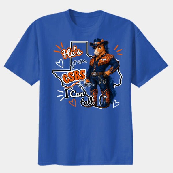 He's from CSBS I Can Tell 05A-108 - Youth Heavy Cotton 100% Cotton T Shirt Thumbnail