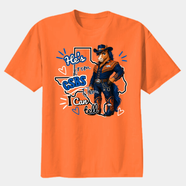 He's from CSBS I Can Tell 05A-109 - Youth Heavy Cotton 100% Cotton T Shirt Thumbnail