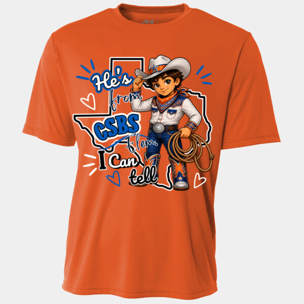 He's from CSBS I Can Tell 05A-110 - Youth Cooling Performance Short Sleeve Tee Thumbnail