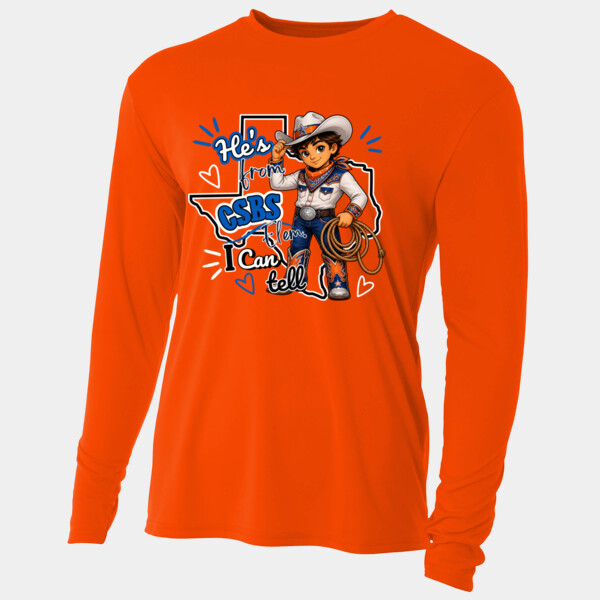 He's from CSBS I Can Tell 05A-110 - Adult Cooling Performance Long Sleeve Tee Thumbnail