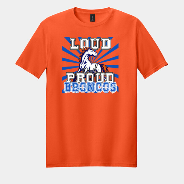 Loud & Proud Broncos 05A-113 - Adult Softstyle ® T Shirt Thumbnail