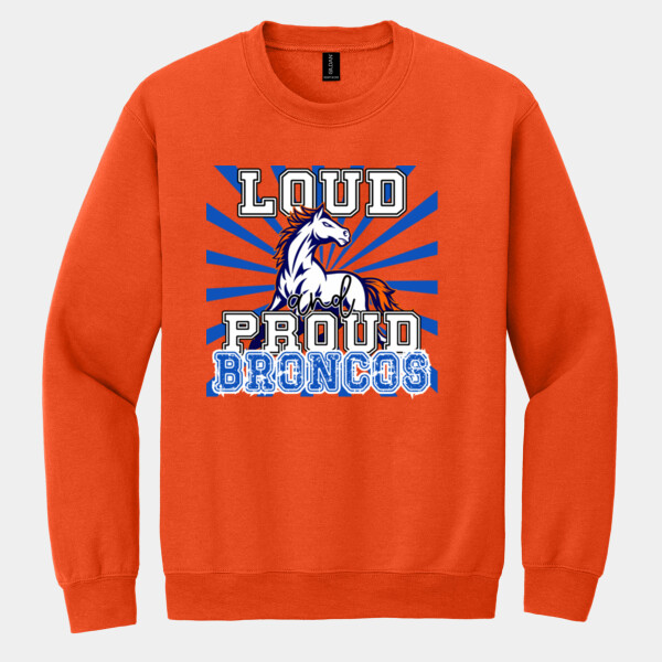 Loud & Proud Broncos 05A-113 - Heavy Blend Crewneck Sweatshirt Thumbnail