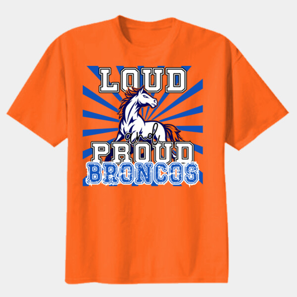 Loud & Proud Broncos 05A-113 - Youth Heavy Cotton 100% Cotton T Shirt Thumbnail