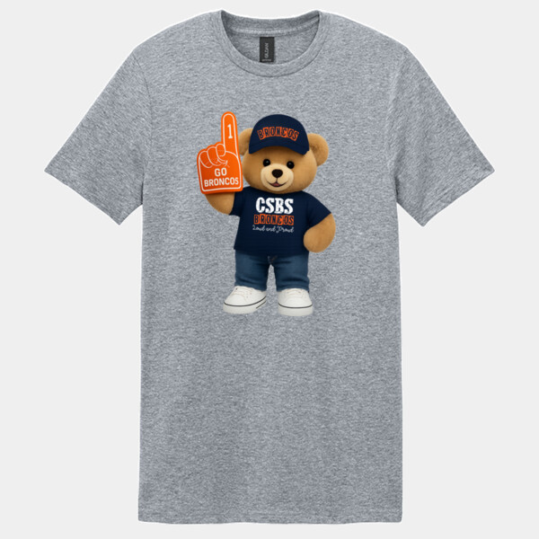 Bronco Bear Mascot 05A-120 - Adult Softstyle ® T Shirt Thumbnail