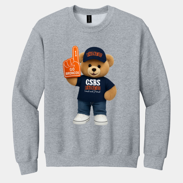 Bronco Bear Mascot 05A-120 - Heavy Blend Crewneck Sweatshirt Thumbnail