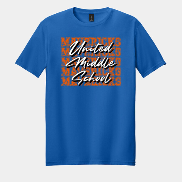 Mavericks Repeated 06A-803 - Adult Softstyle ® T Shirt Thumbnail