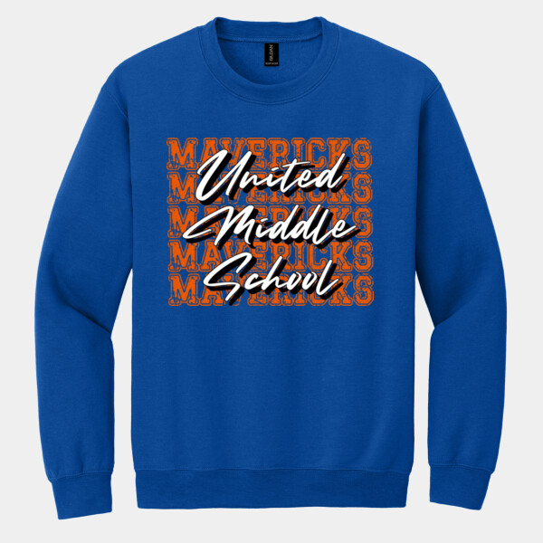 Mavericks Repeated 06A-803 - Heavy Blend Crewneck Sweatshirt Thumbnail