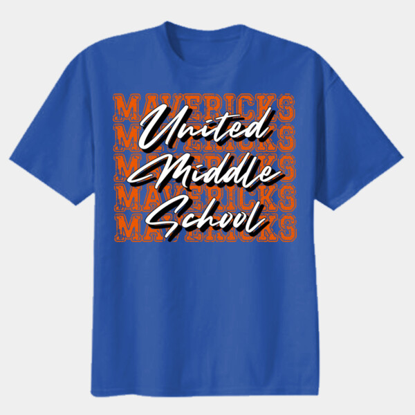 Mavericks Repeated 06A-803 - Youth Heavy Cotton 100% Cotton T Shirt Thumbnail